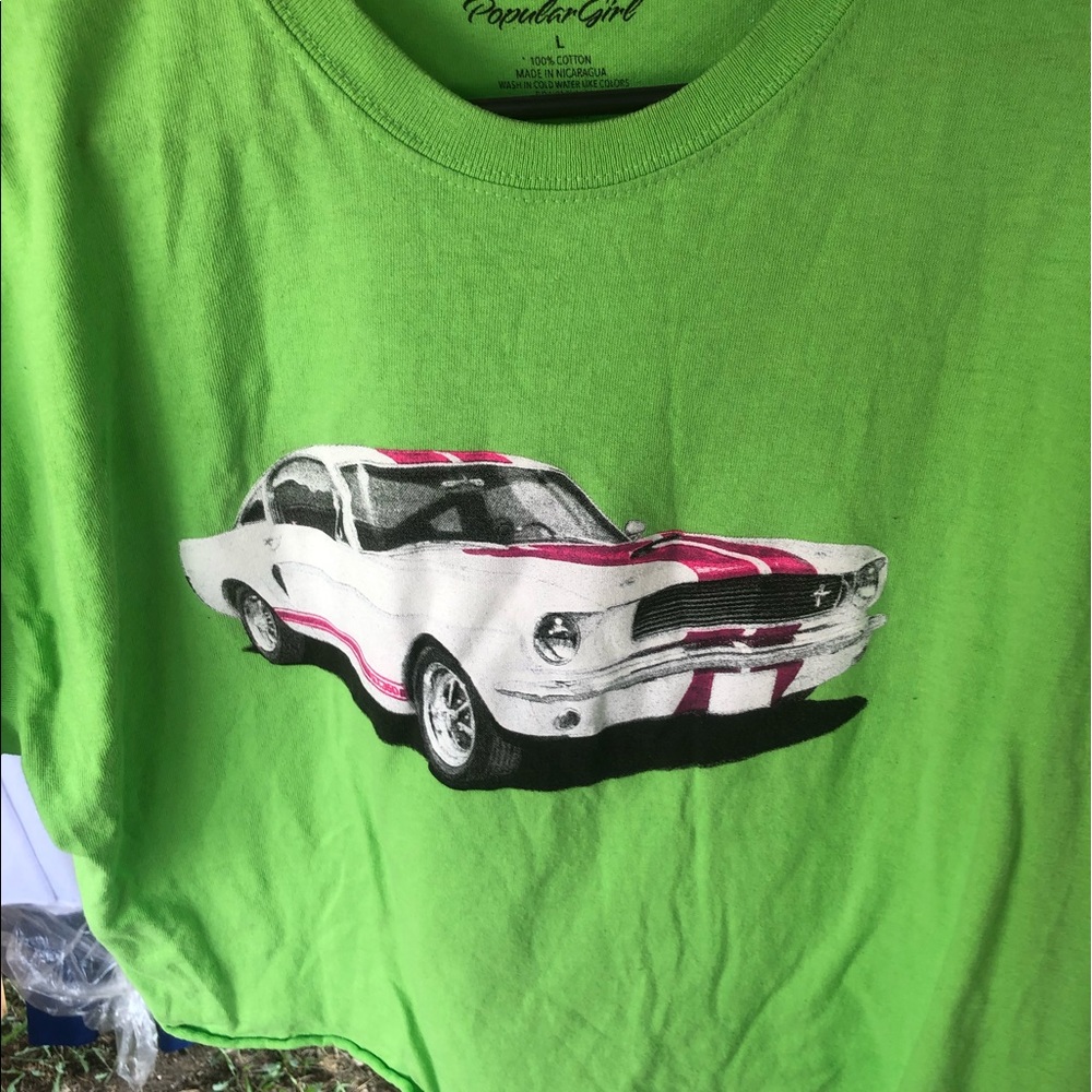 popular girl green crop top
